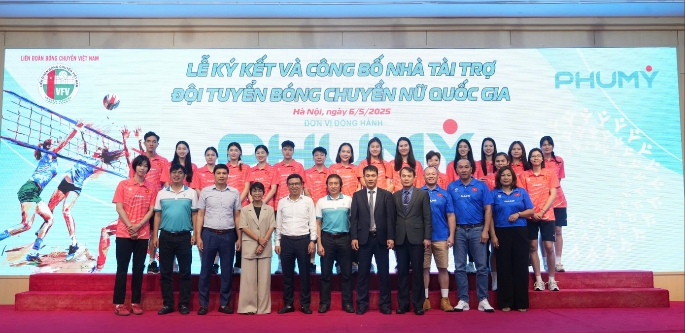 Đội tuyển bóng chuyền nữ Việt Nam lần đầu có nhà đồng hành, công ty Đạm Phú Mỹ