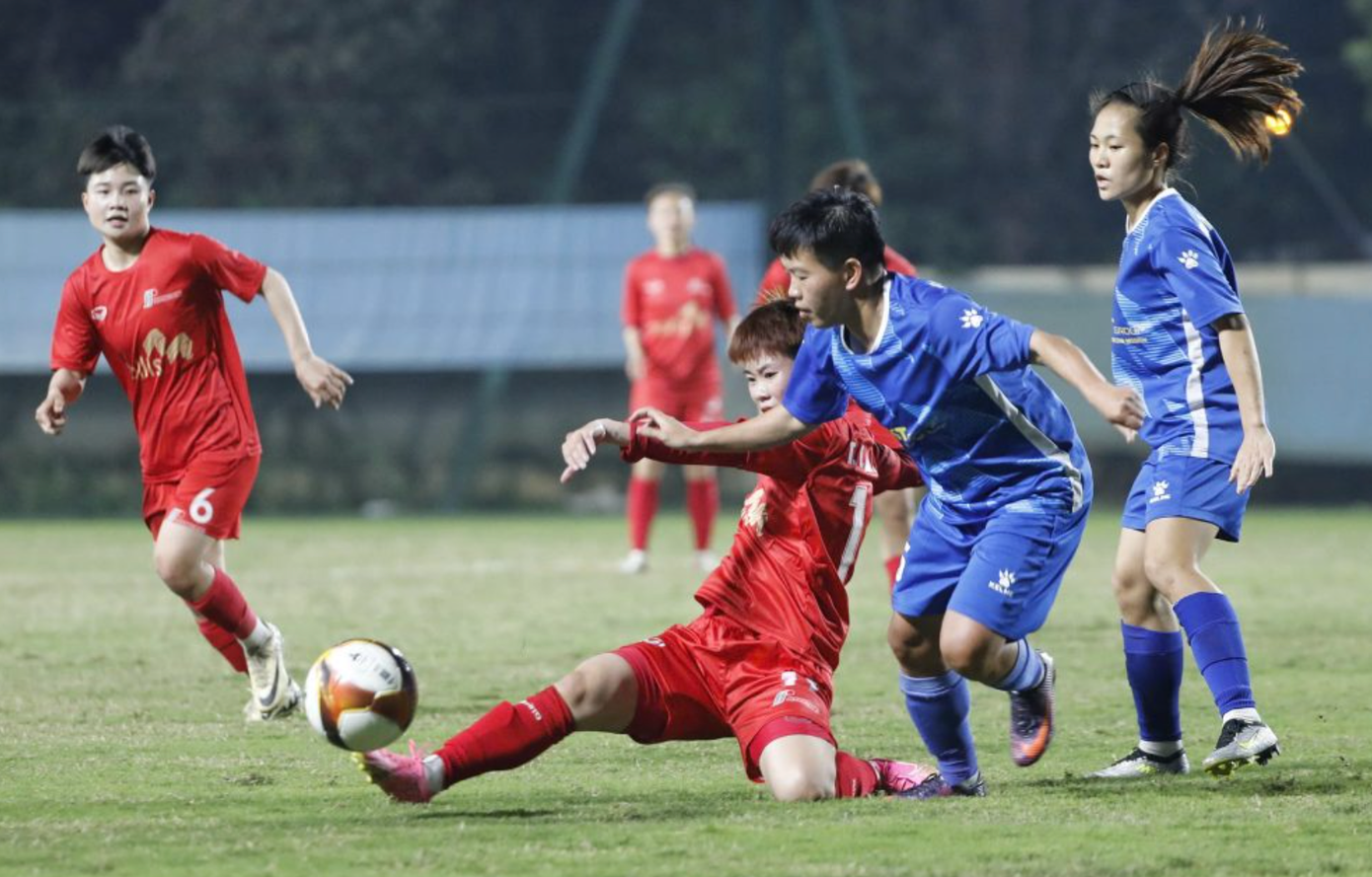 Thái Nguyên T&amp;T giành quyền vào chung kết cúp nữ Quốc gia 2025 (ảnh Thu Trang)