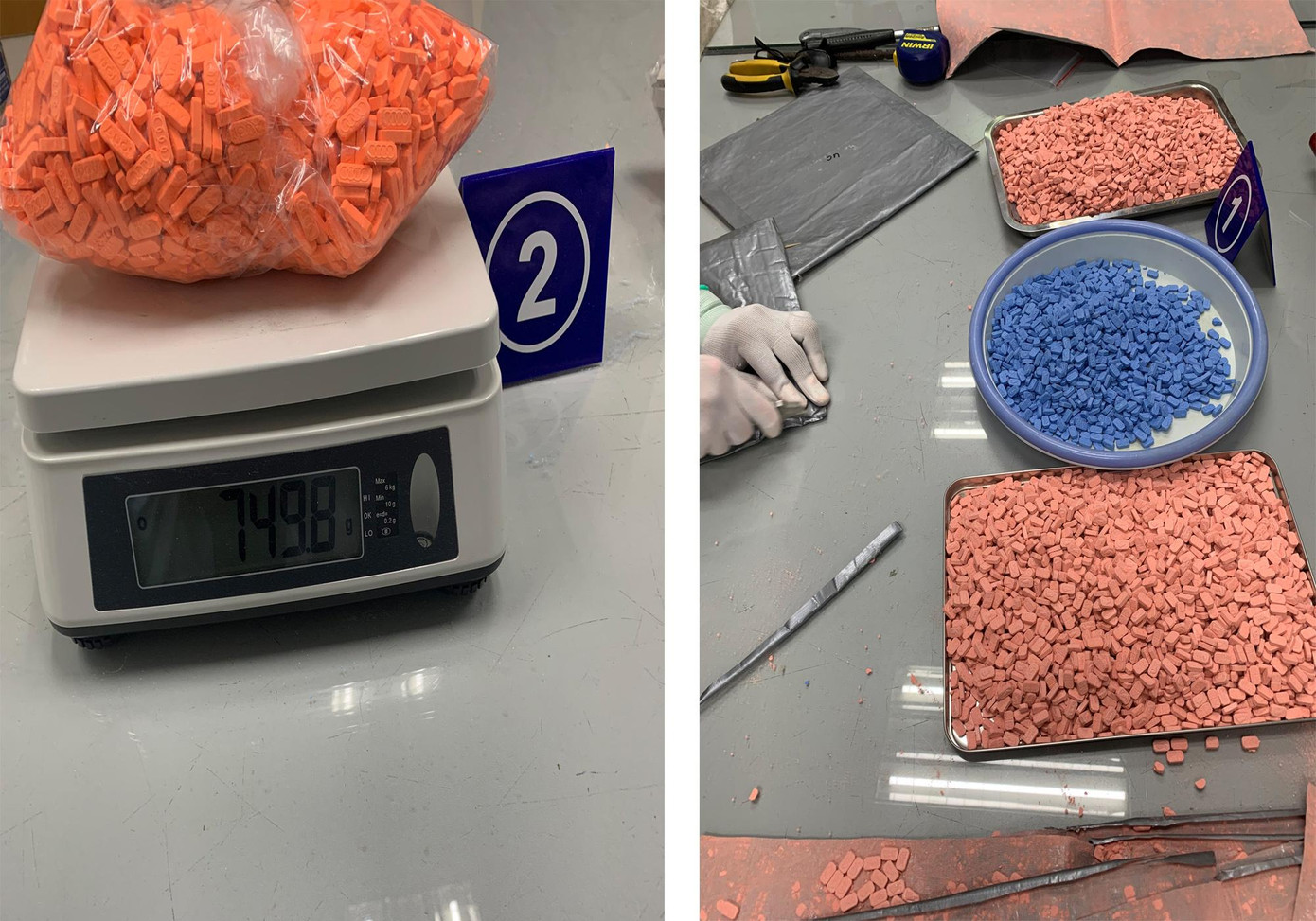 Ma túy bị thu giữ. Ma túy bị thu giữ.