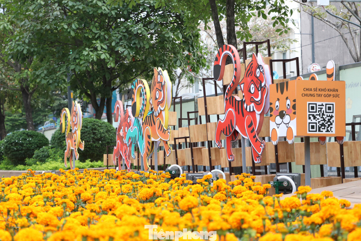 Đường hoa năm nay còn có hoạt động quyên góp “Chung tay góp sức phòng, chống COVID - 19” trên đường hoa Nguyễn Huệ 2022 với mục tiêu chăm lo cho người dân, thanh thiếu nhi có hoàn cảnh khó khăn bị ảnh hưởng bởi dịch bệnh COVID-19 trên địa bàn TPHCM.