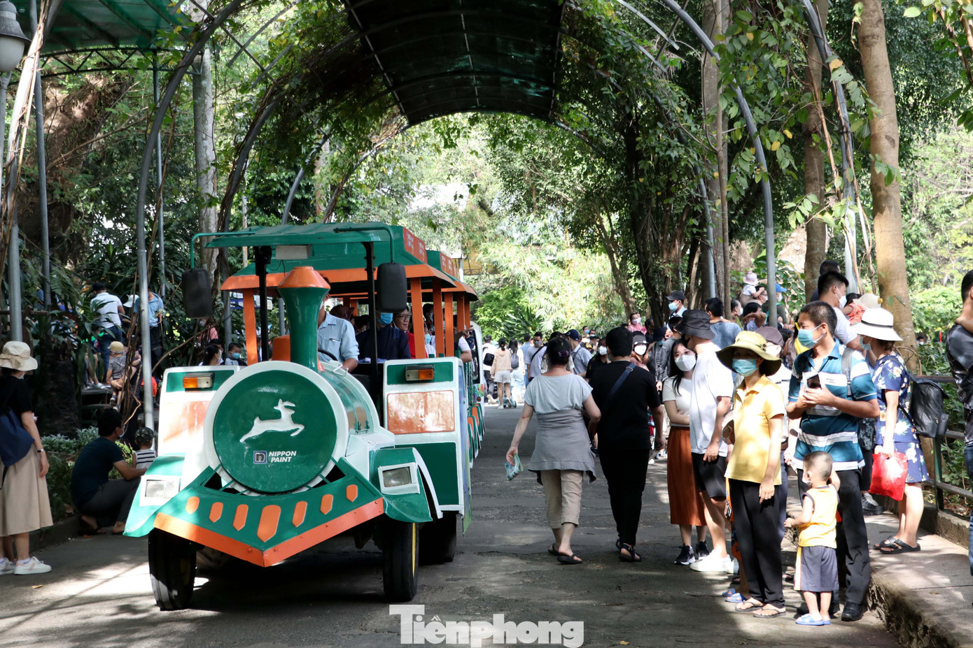 Để phục vụ khách tham quan, Thảo Cầm Viên tổ chức các đoàn 'xe lửa' chở khách đi các khu vực nuôi thú..
