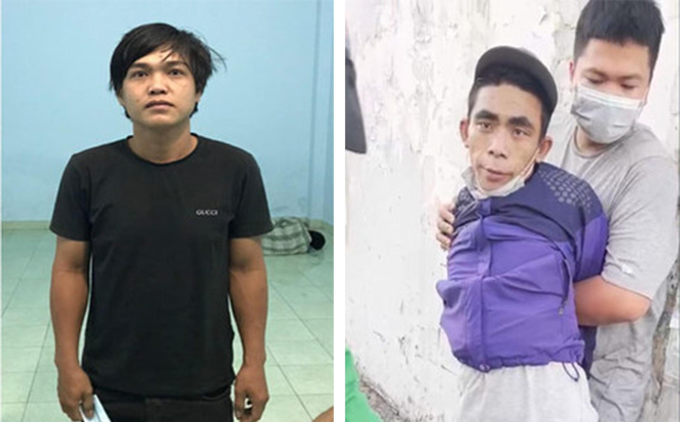 Đại và Duy bị bắt sau khi gây ra hàng loạt vụ 'đá xế'.