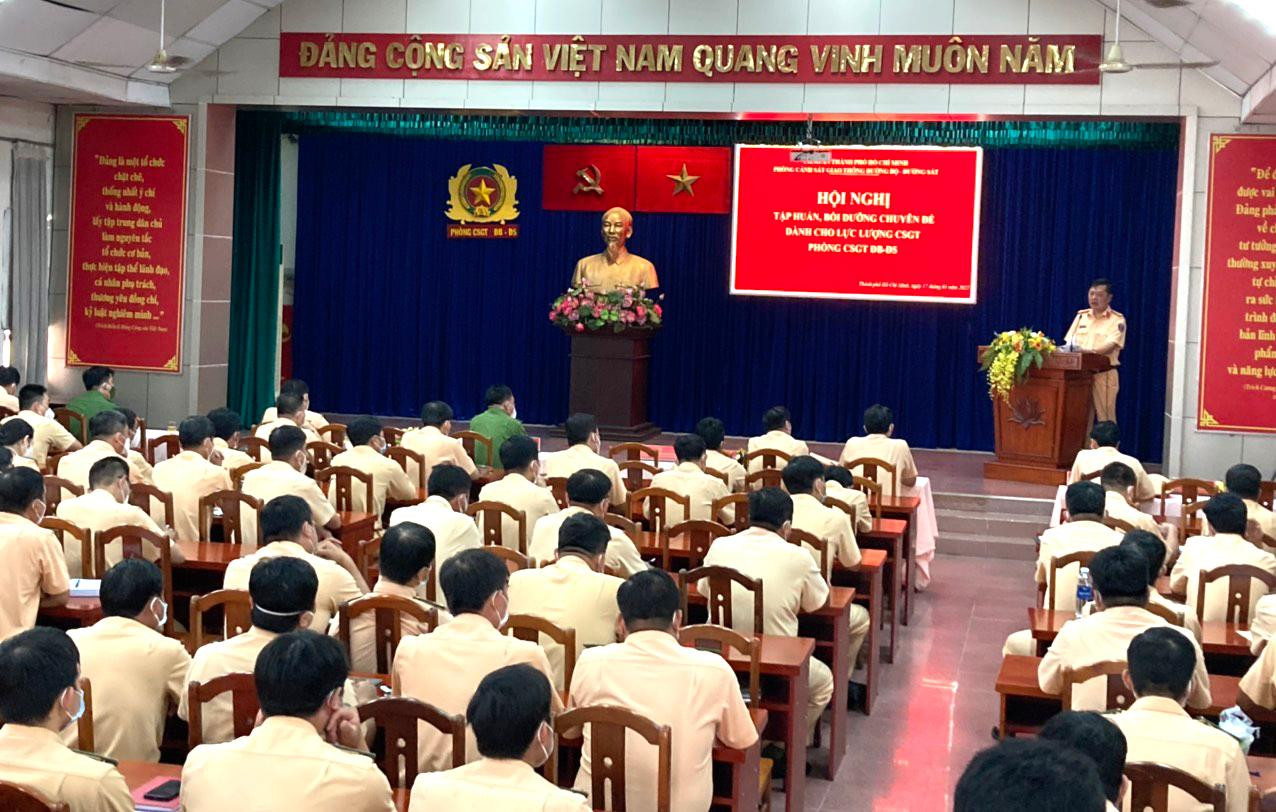 Lần đầu tiên CSGT TPHCM được đào tạo chuyên sâu.
