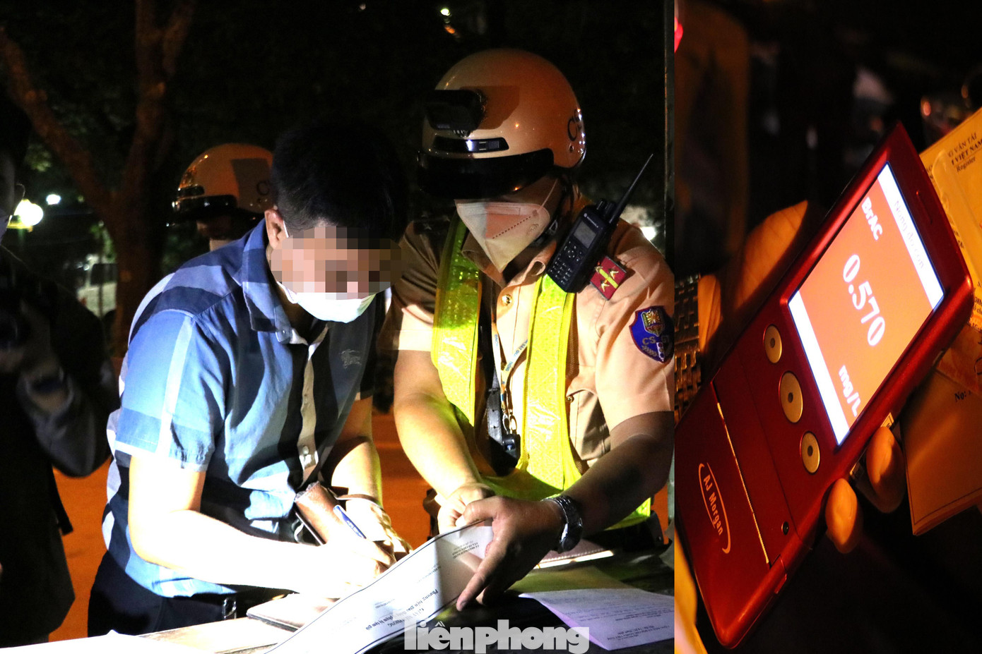 Nam tài xế thừa nhận có sử dụng chất có cồn trước khi điều khiển ô tô chở người thân về nhà ở quận Tân Bình. Khi sắp đến nhà thì bị lực lượng CSGT kiểm tra.