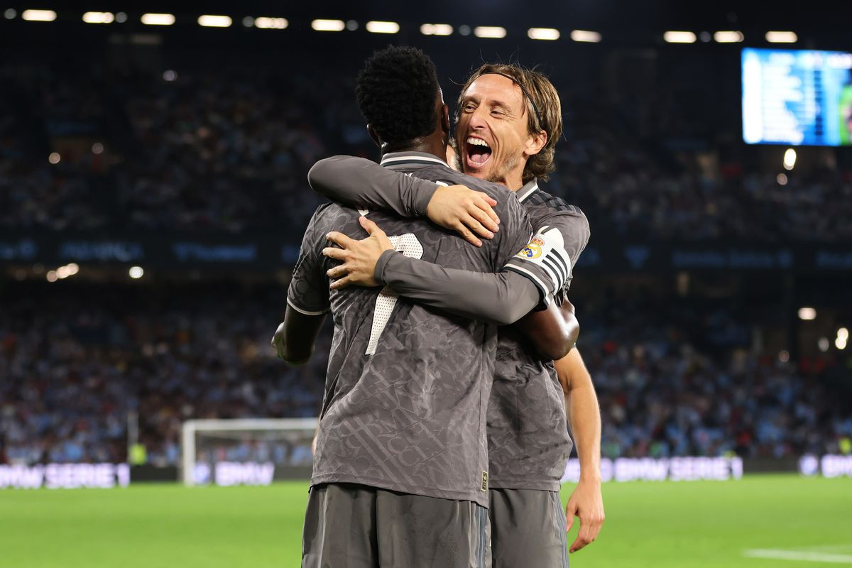 Modric kiến tạo cho Vinicius Jr ghi bàn thắng ấn định chiến thắng cho Real Madrid. Modric kiến tạo cho Vinicius Jr ghi bàn thắng ấn định chiến thắng cho Real Madrid.