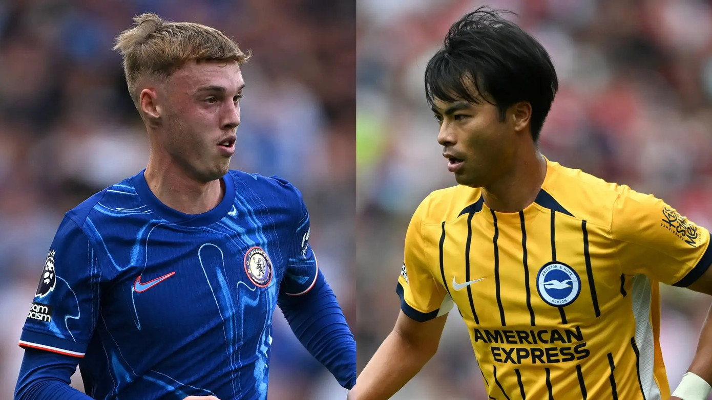Palmer và Mitoma là hai cầu thủ tấn công đáng chú ý trong trận đấu giữa Chelsea và Brighton.