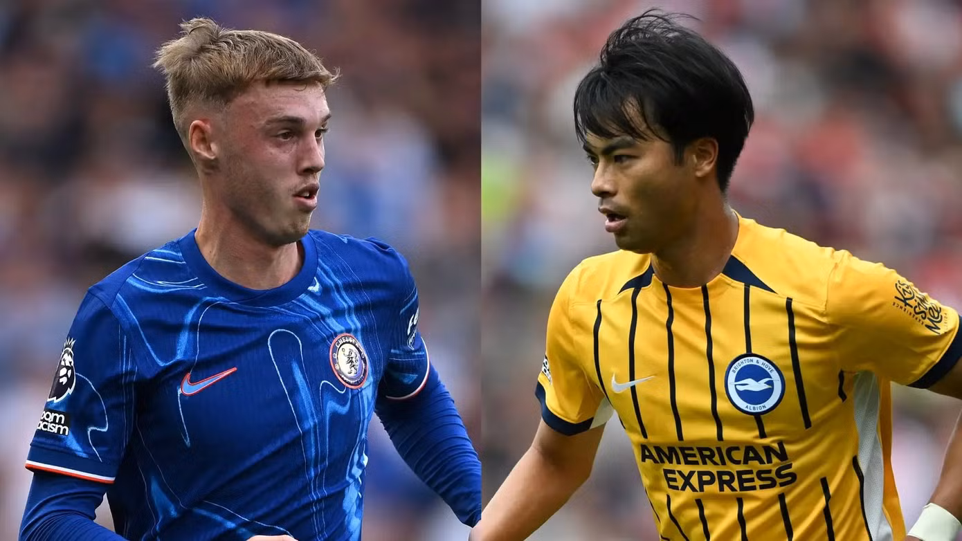 Palmer và Mitoma là hai cầu thủ tấn công đáng chú ý trong trận đấu giữa Chelsea và Brighton. Palmer và Mitoma là hai cầu thủ tấn công đáng chú ý trong trận đấu giữa Chelsea và Brighton.