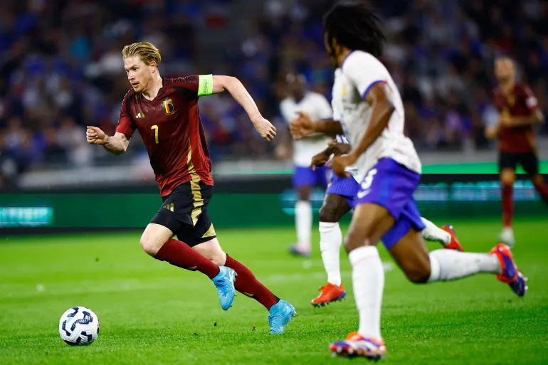 Kevin De Bruyne đã rất nỗ lực nhưng không thể giúp Bỉ giành kết quả thuận lợi.