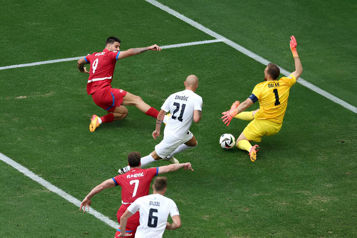 Serbia thoát thua Slovenia nhờ bàn thắng phút 90+5 ảnh 16