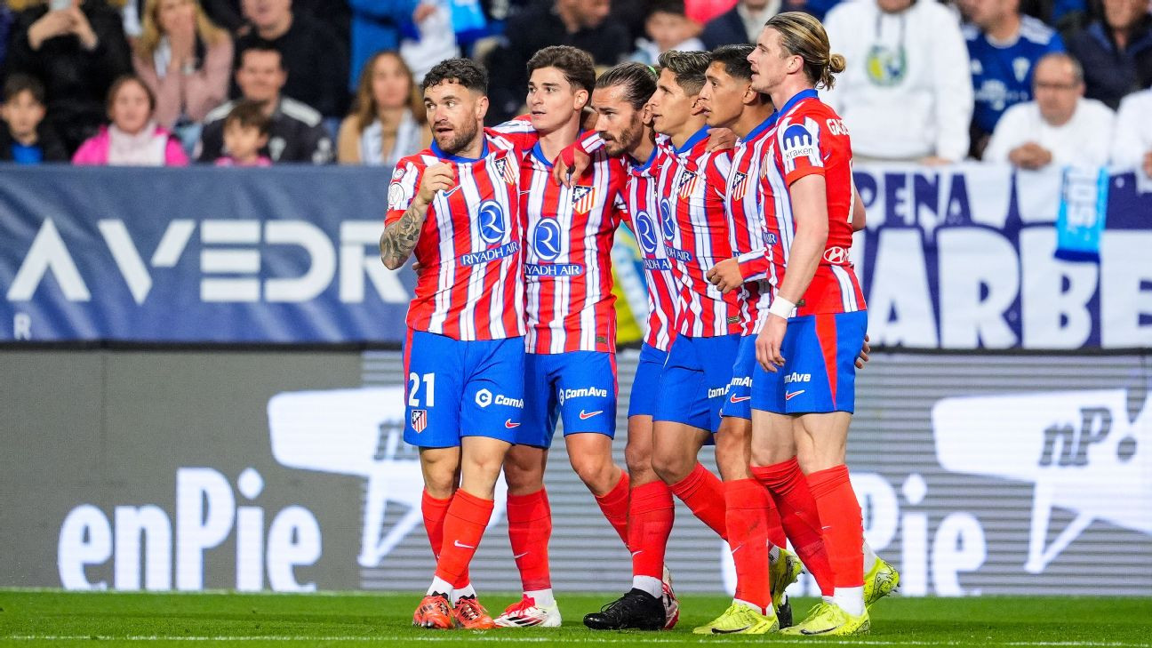 Atletico Madrid đang thi đấu rất thăng hoa với chuỗi 13 chiến thắng liên tiếp.