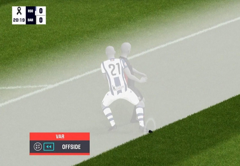 Tình huống gây tranh cãi trong trận đấu. Tình huống gây tranh cãi trong trận đấu.