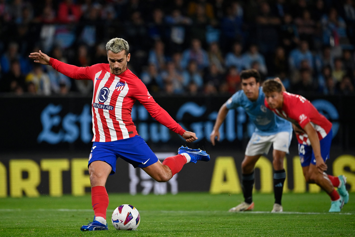 Griezmann từng ghi hat-trick vào lưới Celta Vigo.