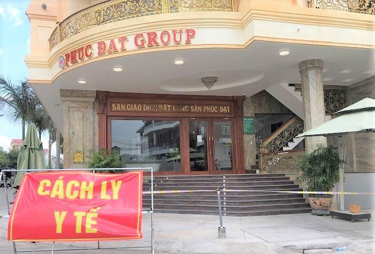 Trụ sở công ty nơi ghi nhận 6 ca dương tính được phong tỏa tạm thời Trụ sở công ty nơi ghi nhận 6 ca dương tính được phong tỏa tạm thời