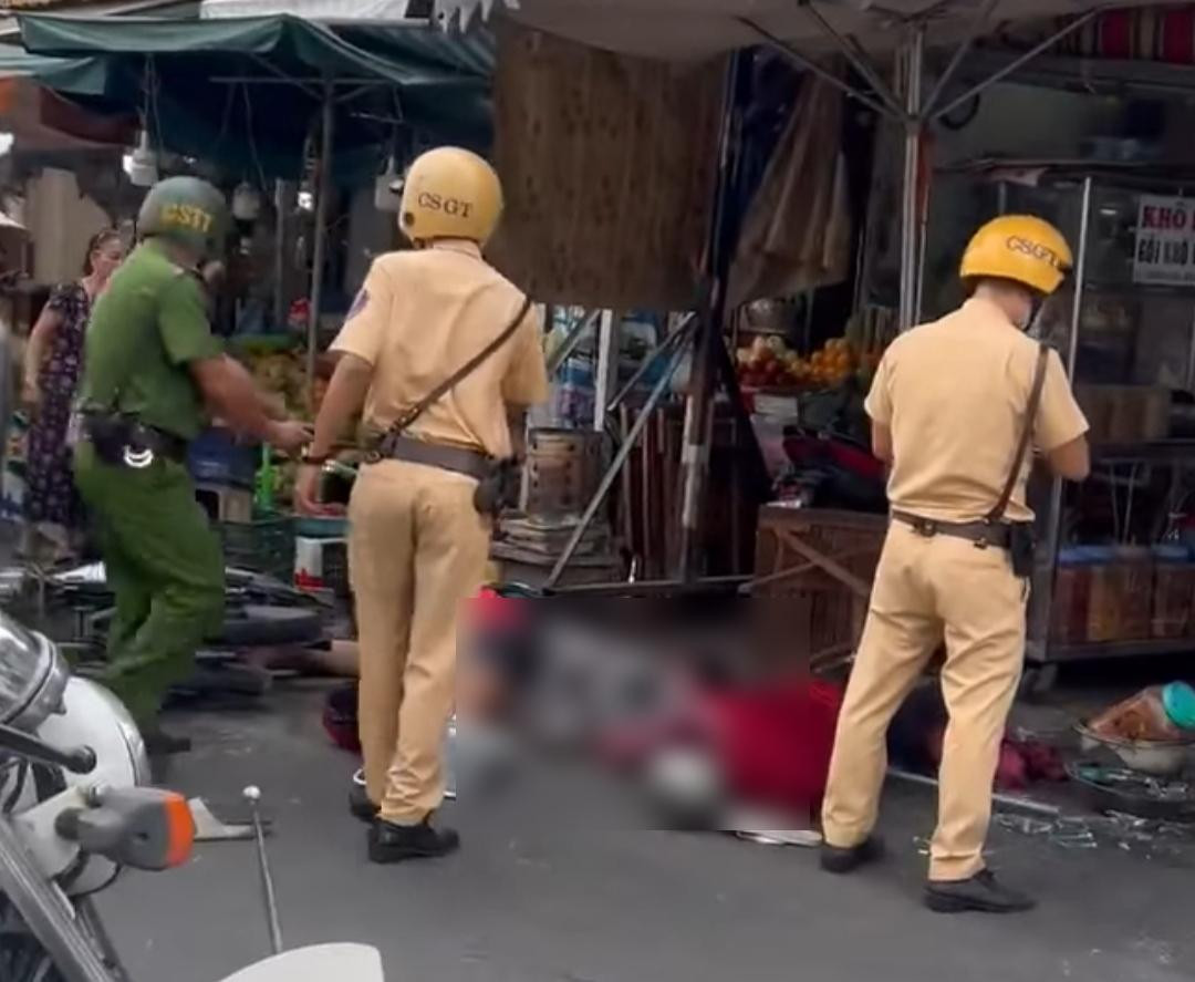 Hiện trường vụ việc. (Ảnh chụp từ clip) Hiện trường vụ việc. (Ảnh chụp từ clip)