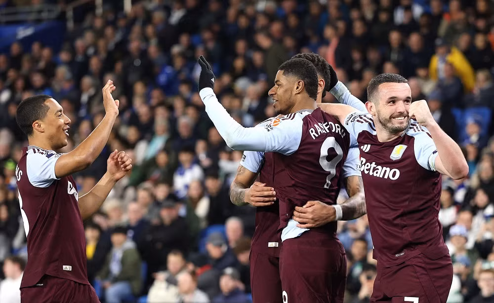 Rashford tìm lại niềm vui ở Aston Villa