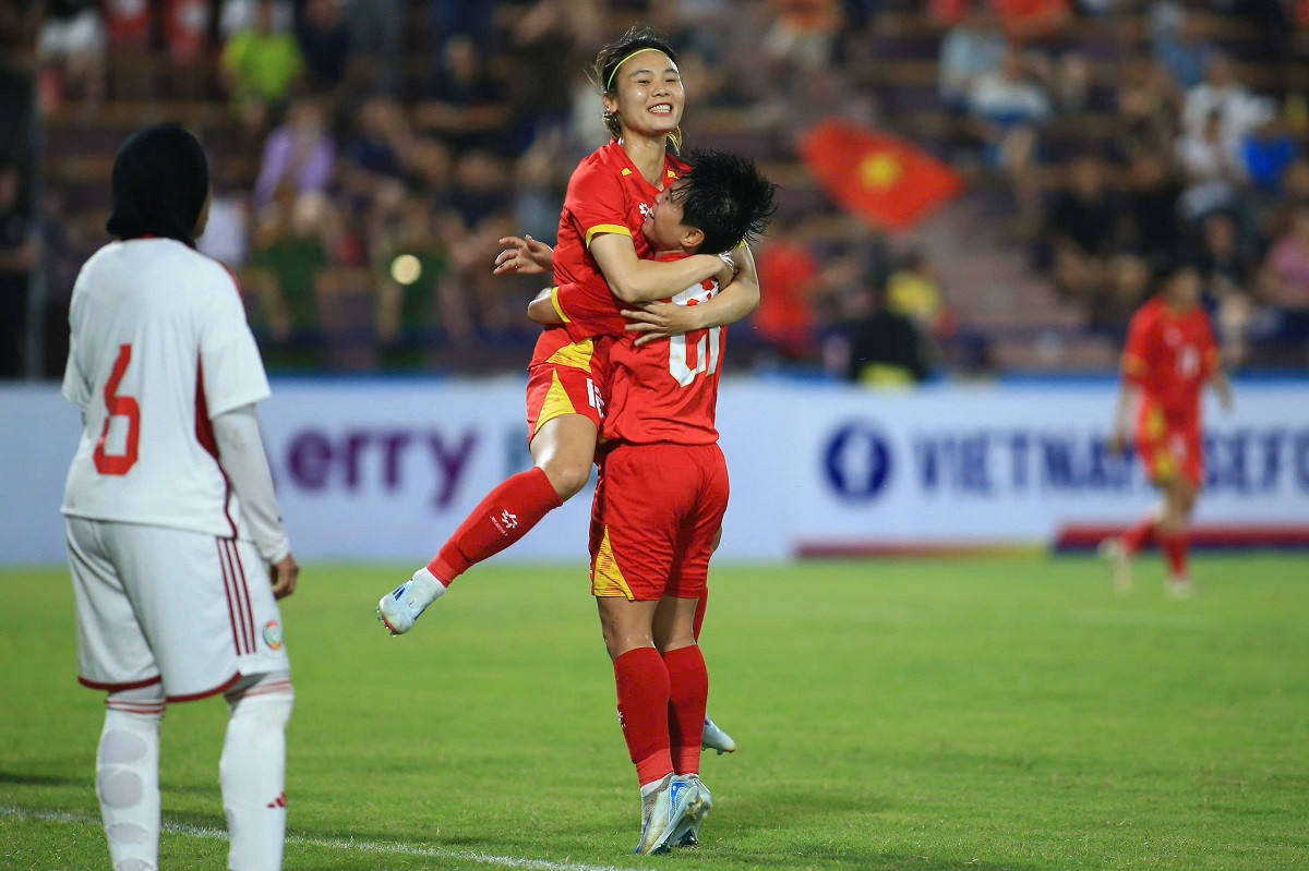 Tuyển nữ Việt Nam thắng đậm UAE, tiến sát vòng chung kết Asian Cup nữ 2026 ảnh 8