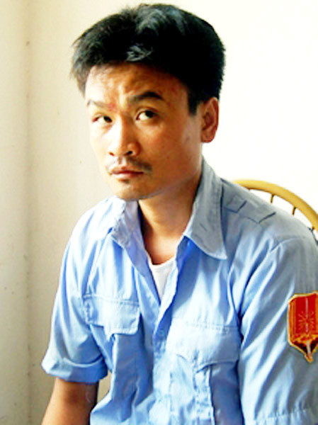 Đối tượng Lê Tuấn Minh tại cơ quan điều tra. Đối tượng Lê Tuấn Minh tại cơ quan điều tra