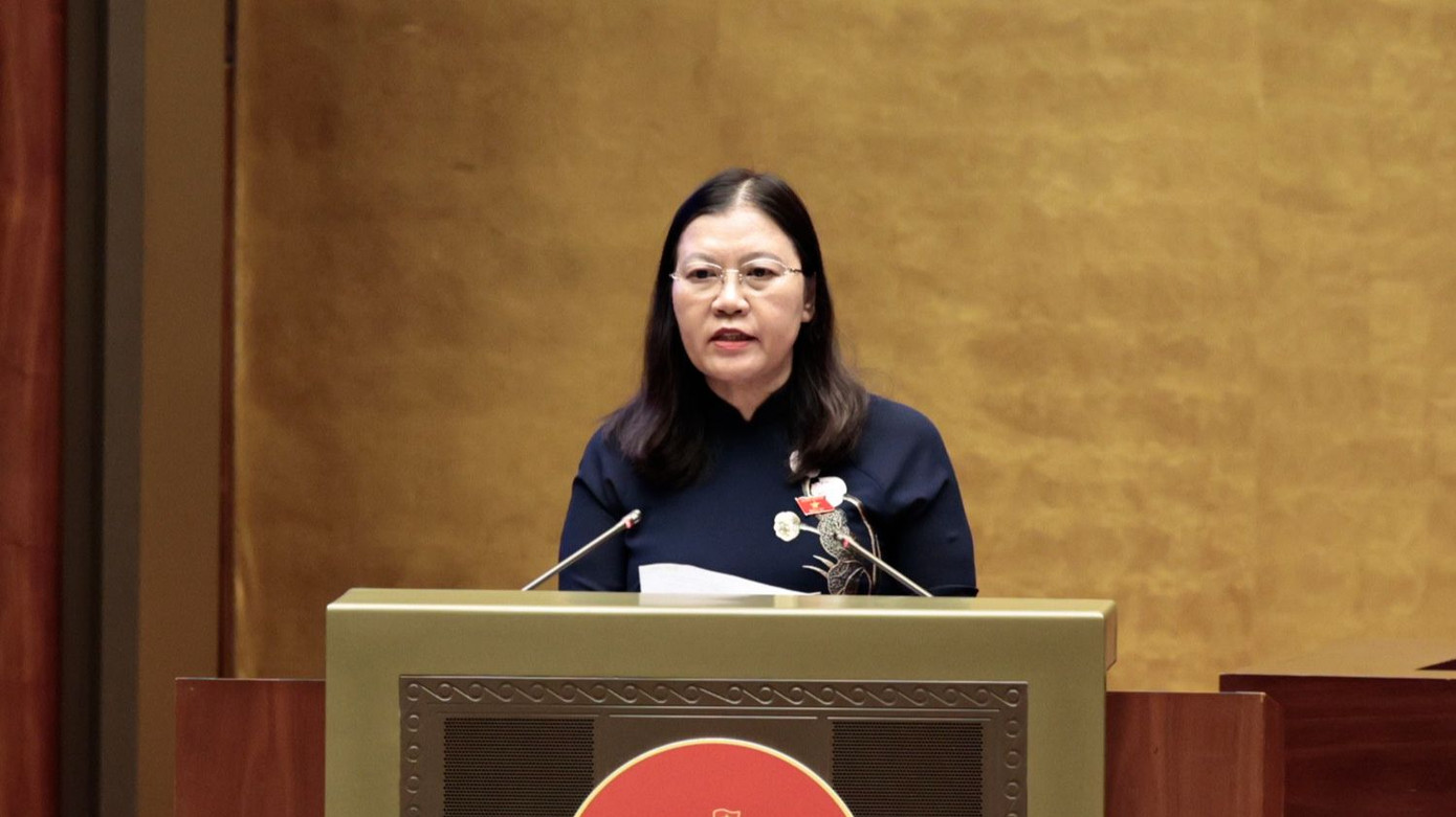 Chủ nhiệm Ủy ban Tư pháp Lê Thị Nga. (Ảnh: Như Ý).