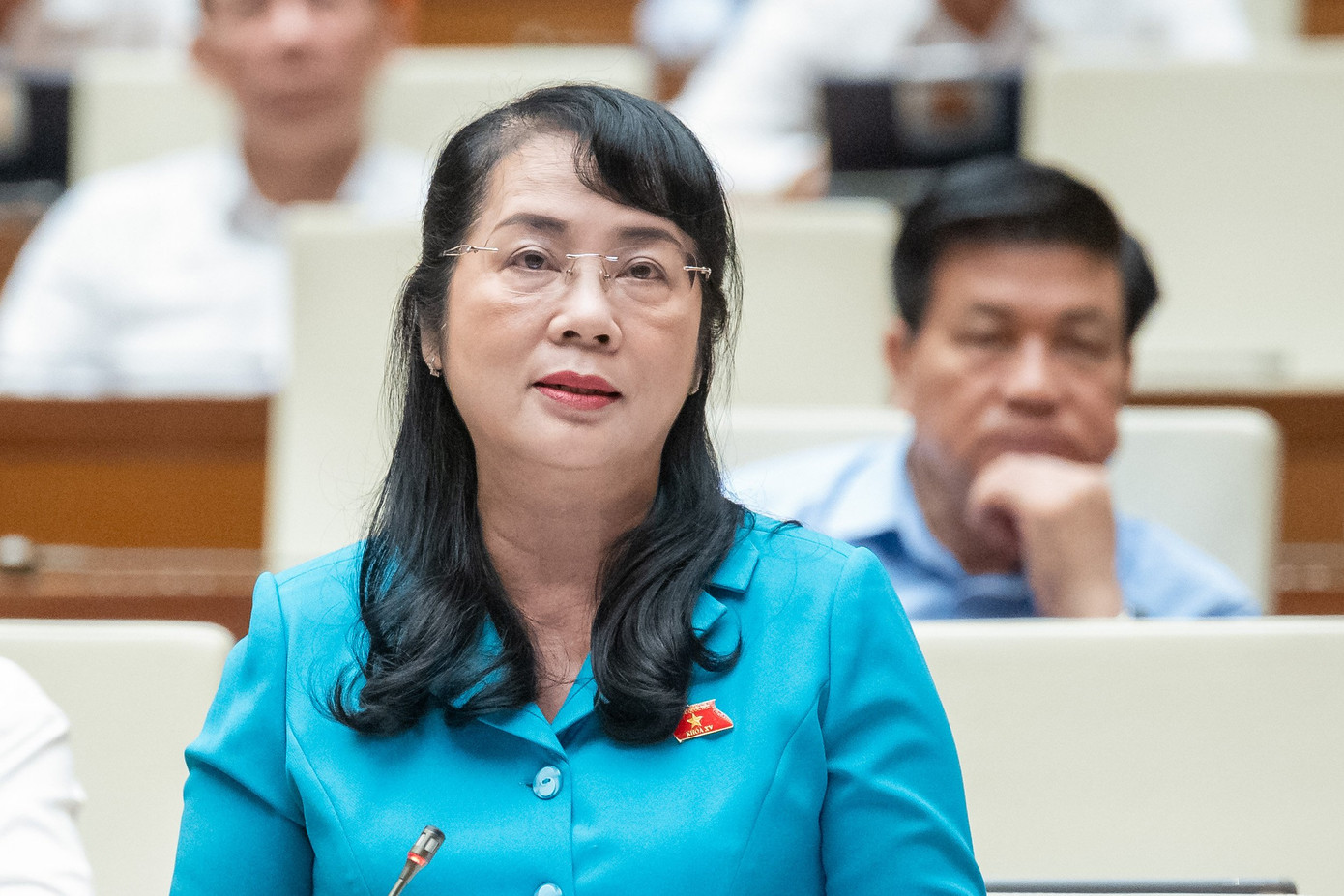 Đại biểu Trần Kim Yến (TPHCM). Ảnh: Như Ý Đại biểu Trần Kim Yến (TPHCM). Ảnh: Như Ý