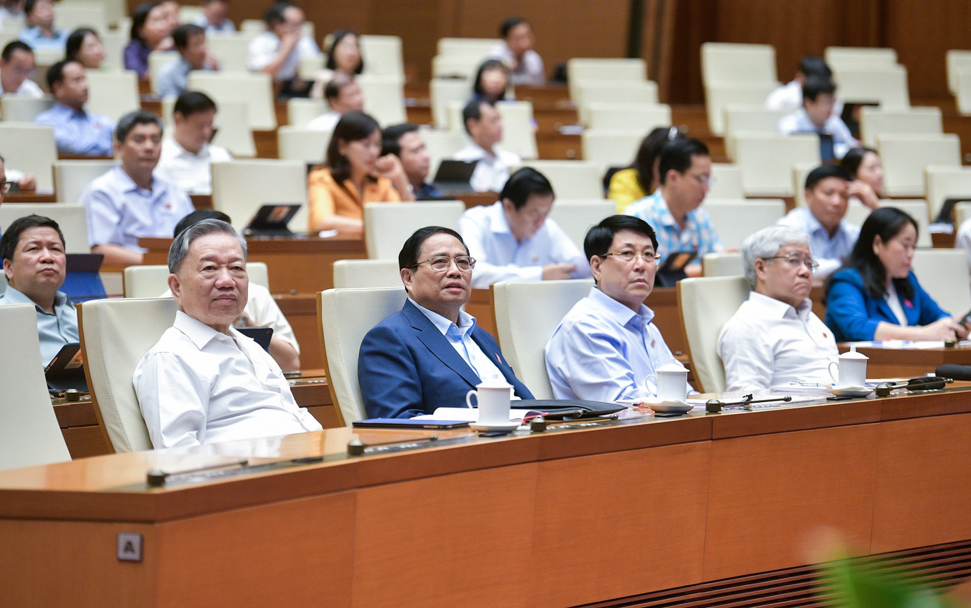 Lãnh đạo Đảng, Nhà nước tham dự phiên họp. (Ảnh: Như Ý) Lãnh đạo Đảng, Nhà nước tham dự phiên họp. (Ảnh: Như Ý)