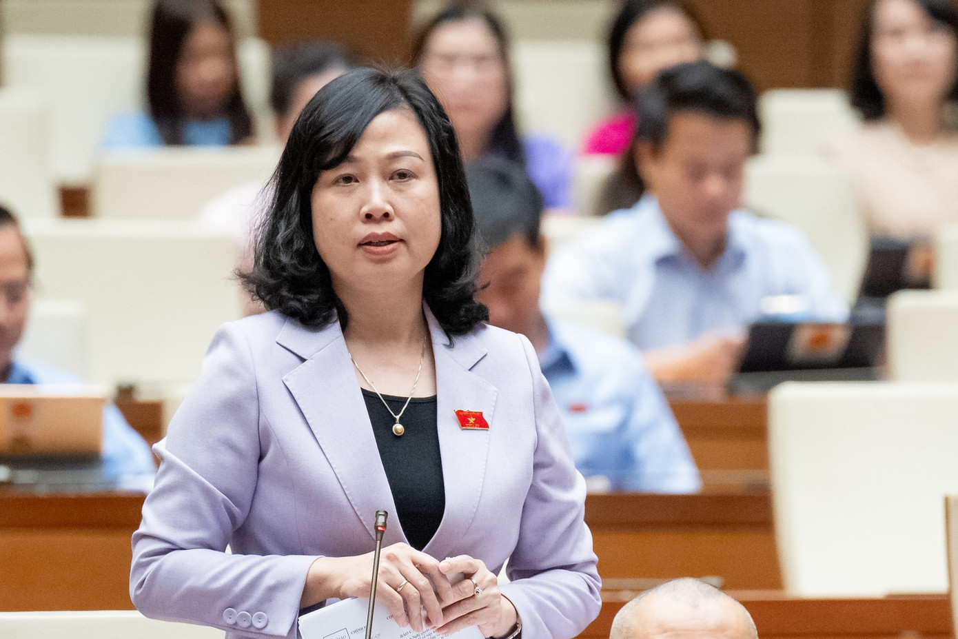 Bộ trưởng Bộ Y tế Đào Hồng Lan. Ảnh Như Ý