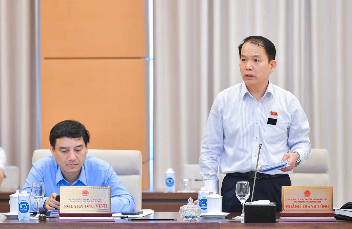 Chủ nhiệm Uỷ ban Pháp luật Hoàng Thanh Tùng. Ảnh: Như Ý. Chủ nhiệm Uỷ ban Pháp luật Hoàng Thanh Tùng. Ảnh: Như Ý.