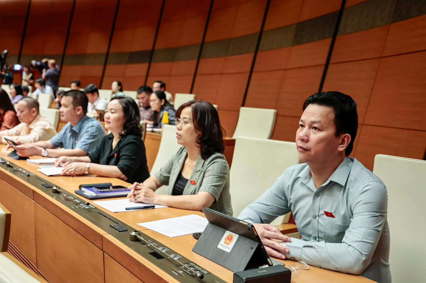 Các đại biểu Quốc hội tại phiên họp. (Ảnh: Như Ý) Các đại biểu Quốc hội tại phiên họp. (Ảnh: Như Ý)