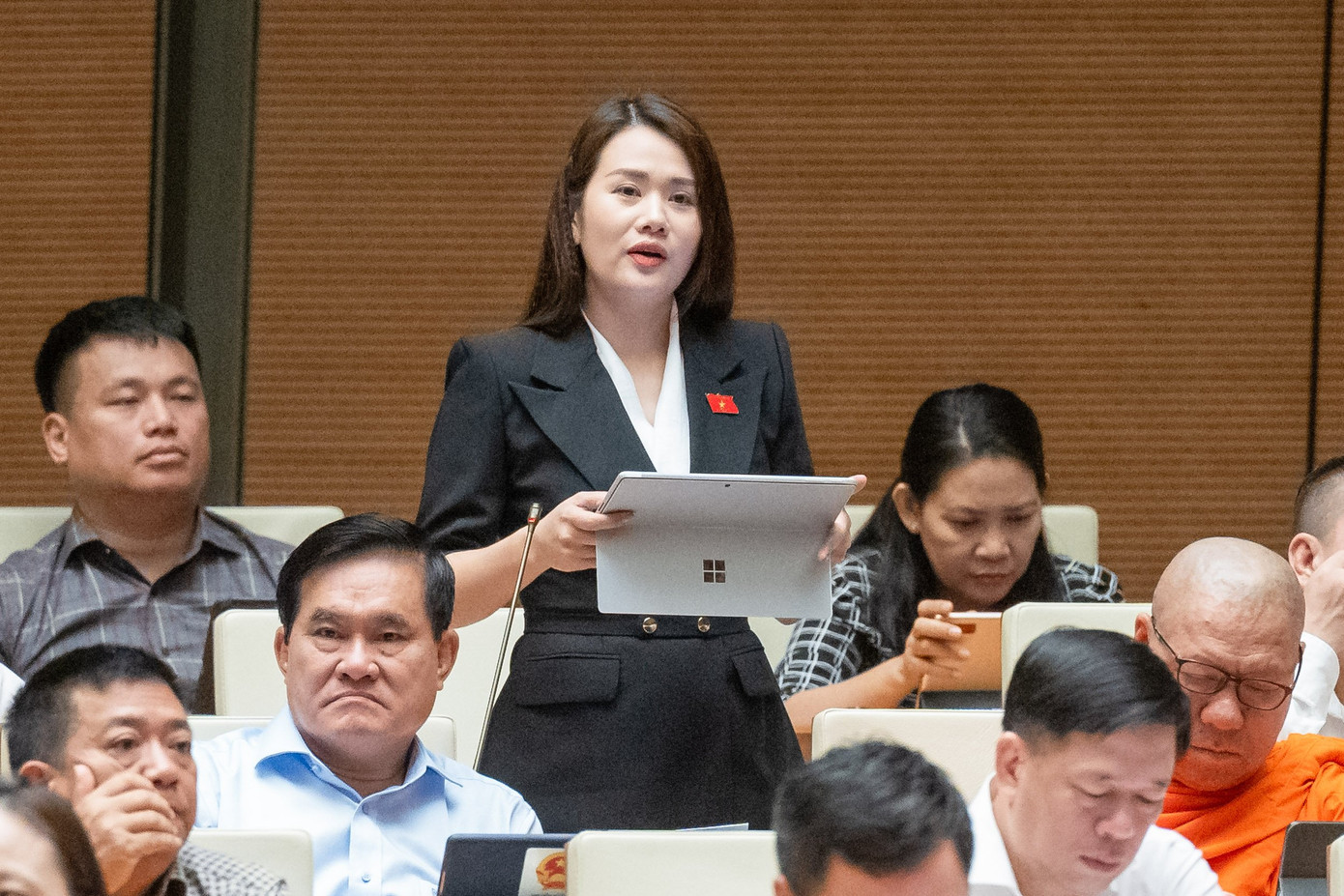 Đại biểu Vương Thị Hương (Hà Giang) - Ảnh: Như Ý Đại biểu Vương Thị Hương (Hà Giang) - Ảnh: Như Ý