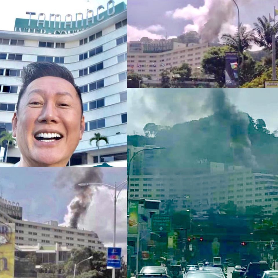 Khách sạn của các thí sinh Miss Grand 2019 ở Venezuela bị bốc cháy dữ dội ảnh 1