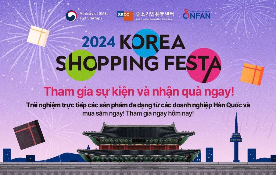 Ngày hội mua sắm Hàn Quốc đầu tiên tại nước ngoài và Việt Nam là điểm đến đầu tiên.