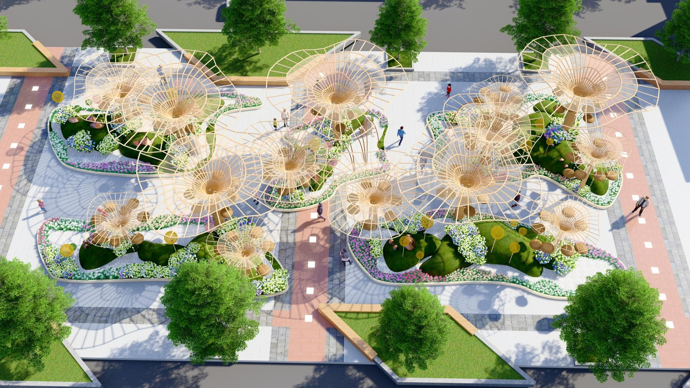 Trên chiều dài gần 17 m, khách tham quan sẽ được chiêm ngưỡng vũ điệu đầy màu sắc của cầu vồng, biến hóa đa dạng không trùng lắp từ màu sắc và hình họa. Trên chiều dài gần 17 m, khách tham quan sẽ được chiêm ngưỡng vũ điệu đầy màu sắc của cầu vồng, biến hóa đa dạng không trùng lắp từ màu sắc và hình họa.