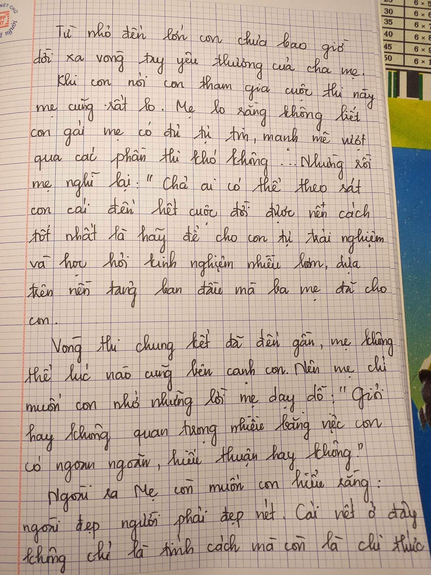 Lá thư của mẹ Á hậu 2 Lê Nguyễn Ngọc Hằng