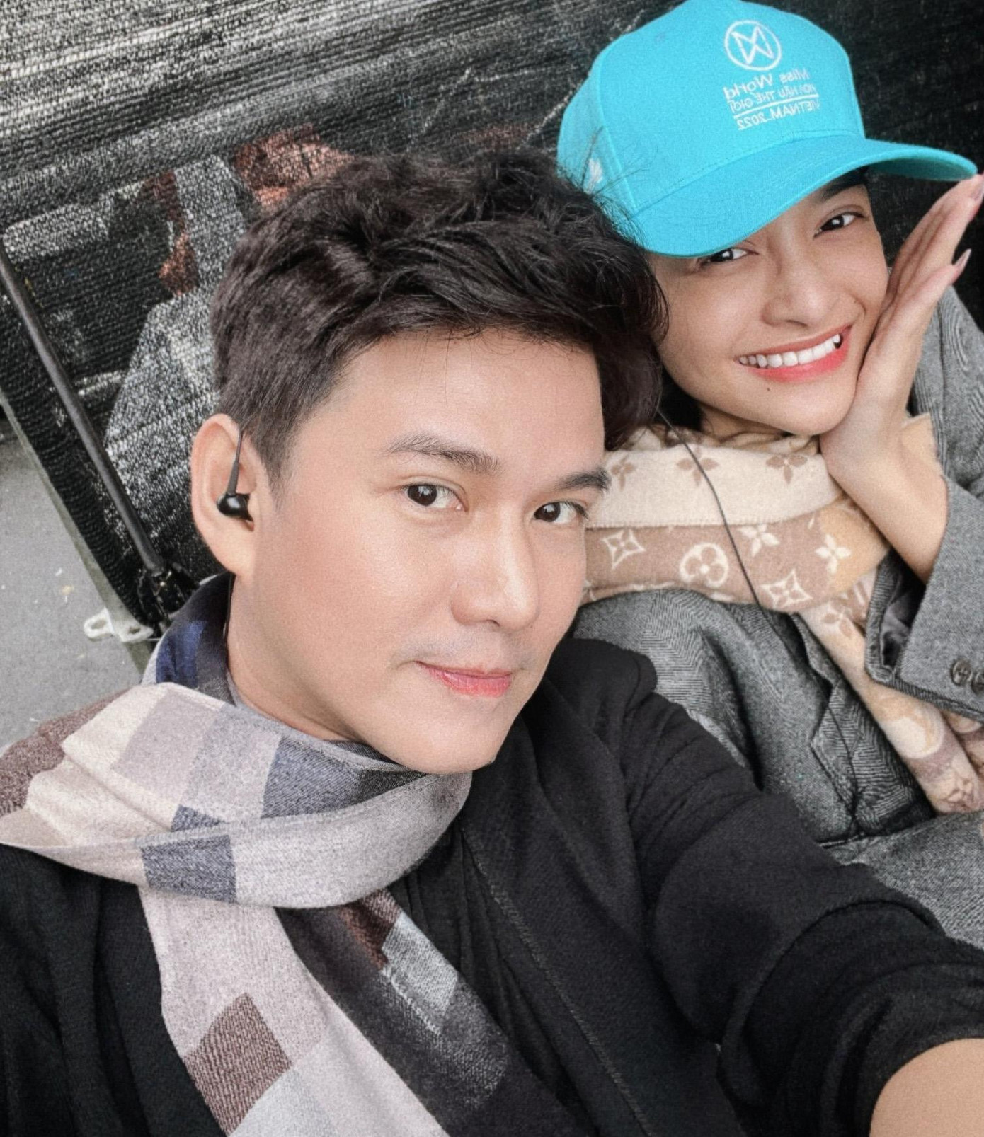 Vũ Mạnh Cường và Kiều Loan trong hậu trường