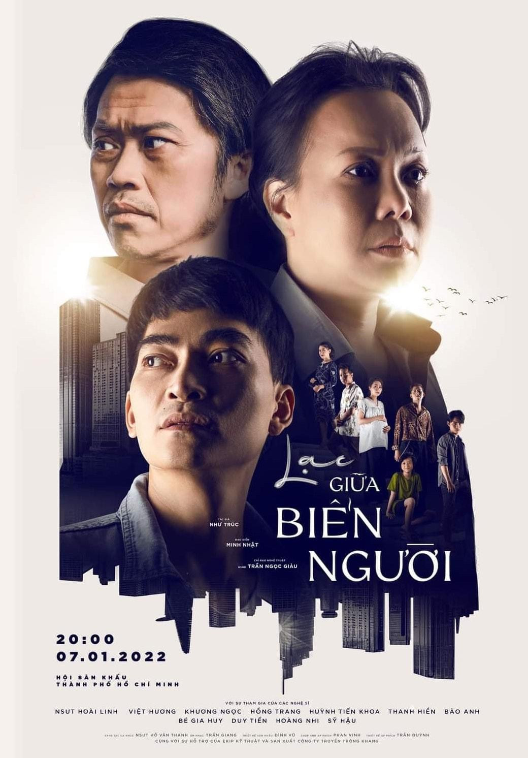 Poster vở diễn "Lạc giữa biển người"