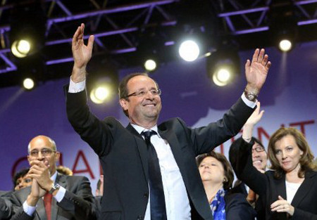 Ngày 6- 5 -2012, ông Francois Hollande giành chiến thắng trước ông Sarkozy và trở thành tổng thống Pháp