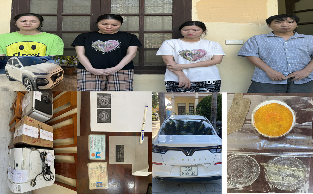 Các đối tượng và tang vật Các đối tượng và tang vật