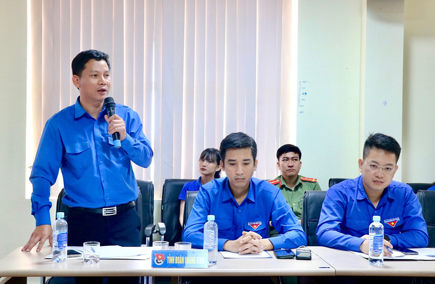 Đại biểu Tỉnh Đoàn Quảng Bình phát biểu tại hội nghị. Đại biểu Tỉnh Đoàn Quảng Bình phát biểu tại hội nghị.