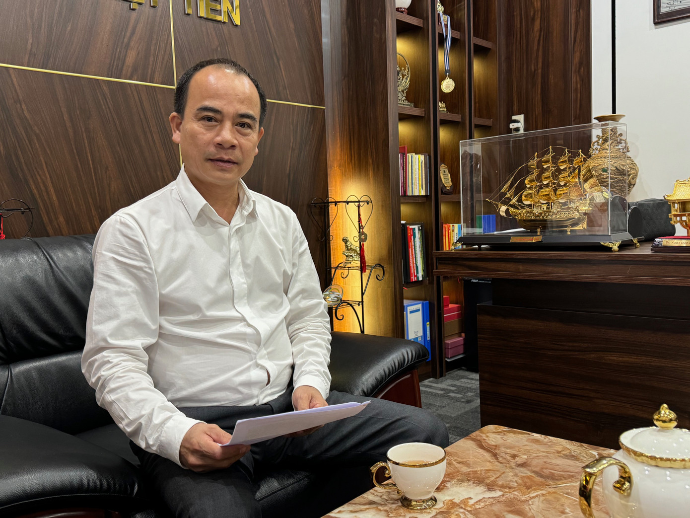 Ông Nguyễn Văn Lành - Chủ tịch HĐQT, kiêm Giám đốc Công ty Xây dựng Việt Tiến, cho biết sẽ theo kiện đến cùng để bảo vệ quyền lợi của công ty.