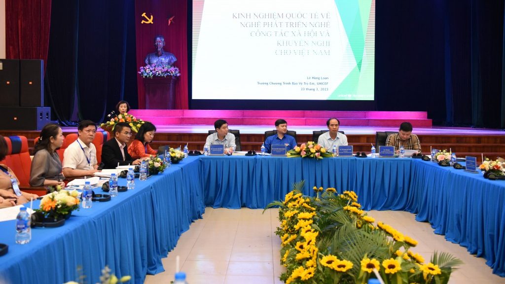 Hội thảo quốc tế &quot;Hoàn thiện khung pháp lý phát triển công tác xã hội tại Việt Nam&quot;.