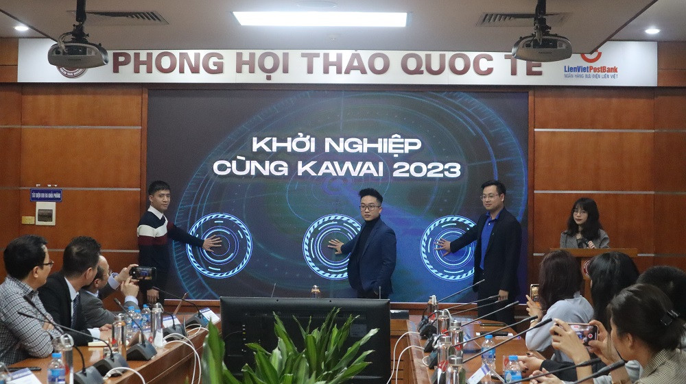 Các đại biểu và ban tổ chức nhấn nút khởi động cuộc thi Khởi nghiệp cùng Kawai 2023. Các đại biểu và ban tổ chức nhấn nút khởi động cuộc thi Khởi nghiệp cùng Kawai 2023.