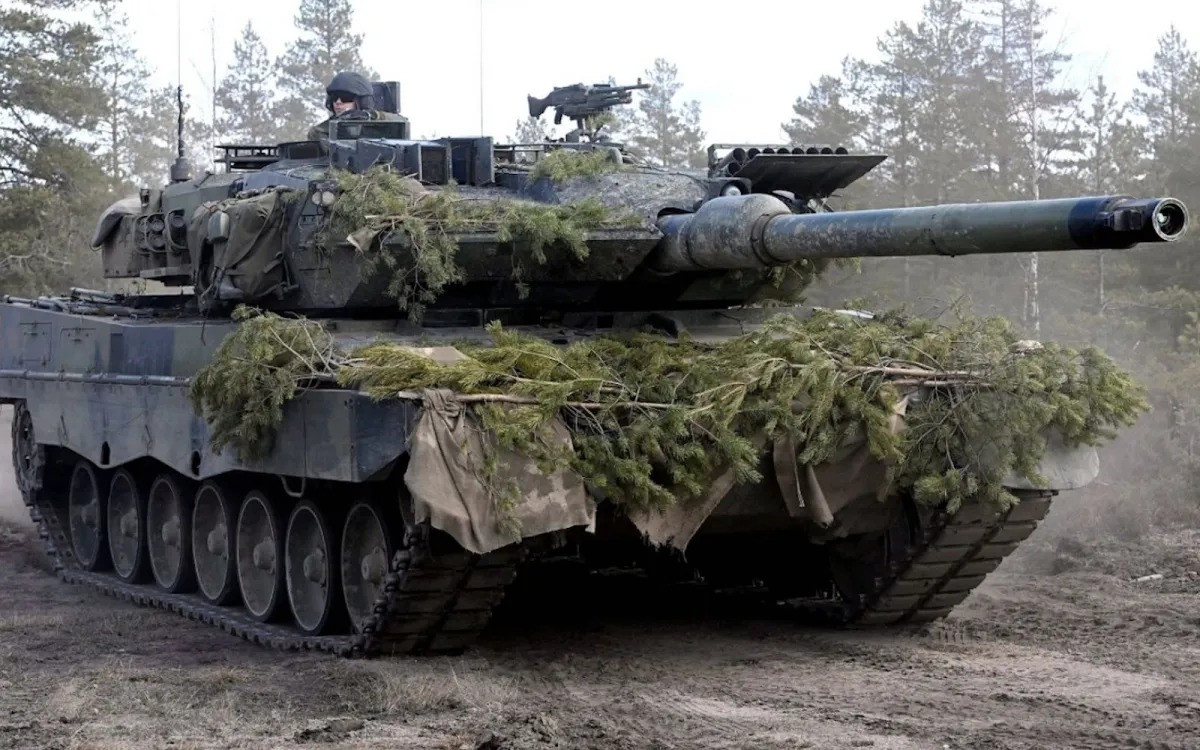 Xe tăng Leopard 2. Ảnh: Twitter