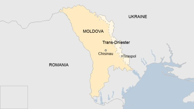 Moldova giáp Ukraine. Đồ họa: BBC Moldova giáp Ukraine. Đồ họa: BBC