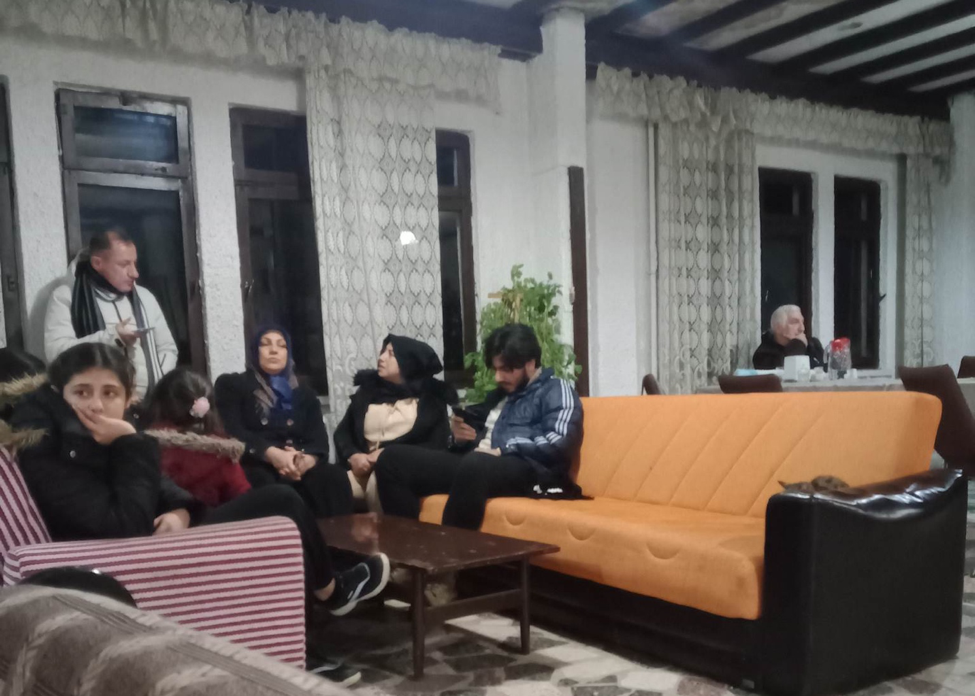 Sảnh của bể bơi công cộng nơi chị Phương cùng người thân tránh trú. (Ảnh: NVCC). Sảnh của bể bơi công cộng nơi chị Phương cùng người thân tránh trú. (Ảnh: NVCC).