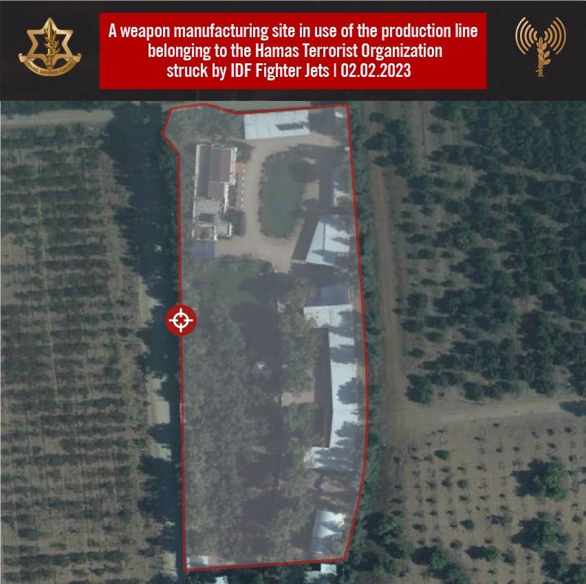 ... và địa điểm sản xuất vũ khí bị nhắm mục tiêu. Ảnh: IDF ... và địa điểm sản xuất vũ khí bị nhắm mục tiêu. Ảnh: IDF