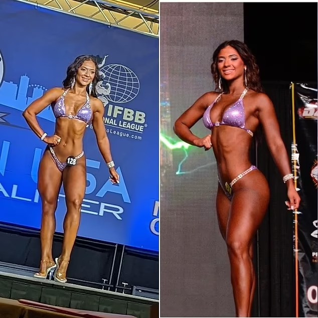 Hình ảnh Alma trong một cuộc thi thể hình. Ảnh: Daily Mail