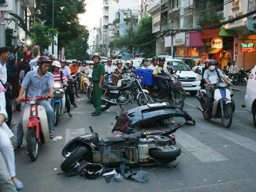 Hiện trường vụ tai nạn