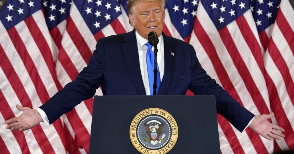 Đương kim Tổng thống Trump tuyên bố thắng lớn ảnh 1