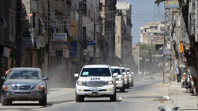 Đoàn xe của nhóm thanh sát viên LHQ rời khỏi Syria hôm nay . Đoàn xe của nhóm thanh sát viên Liên Hợp Quốc rời khỏi Syria hôm nay