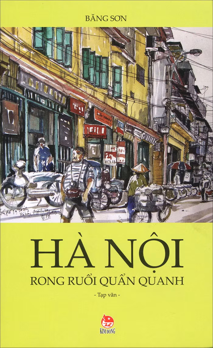 Bìa cuốn tản văn Hà Nội rong ruổi quẩn quanh của nhà văn quá cố Băng Sơn