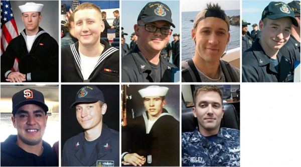 Thi thể 10 thủy thủ mất tích đều mắc kẹt trong tàu John S.McCain ảnh 1